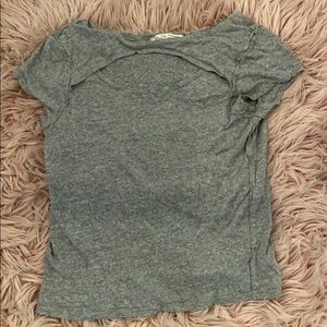 free people neck cutout tee
